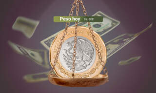 Peso aprovecha el buen reporte de la balanza comercial de México y gana frente a un dólar debilitado