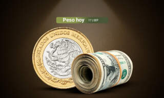 Peso mexicano cede ligeramente frente al dólar a la espera de la Fed