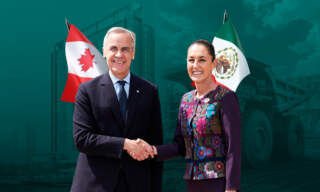 Sheinbaum y Carney se reúnen en medio de una caída de la inversión canadiense en México