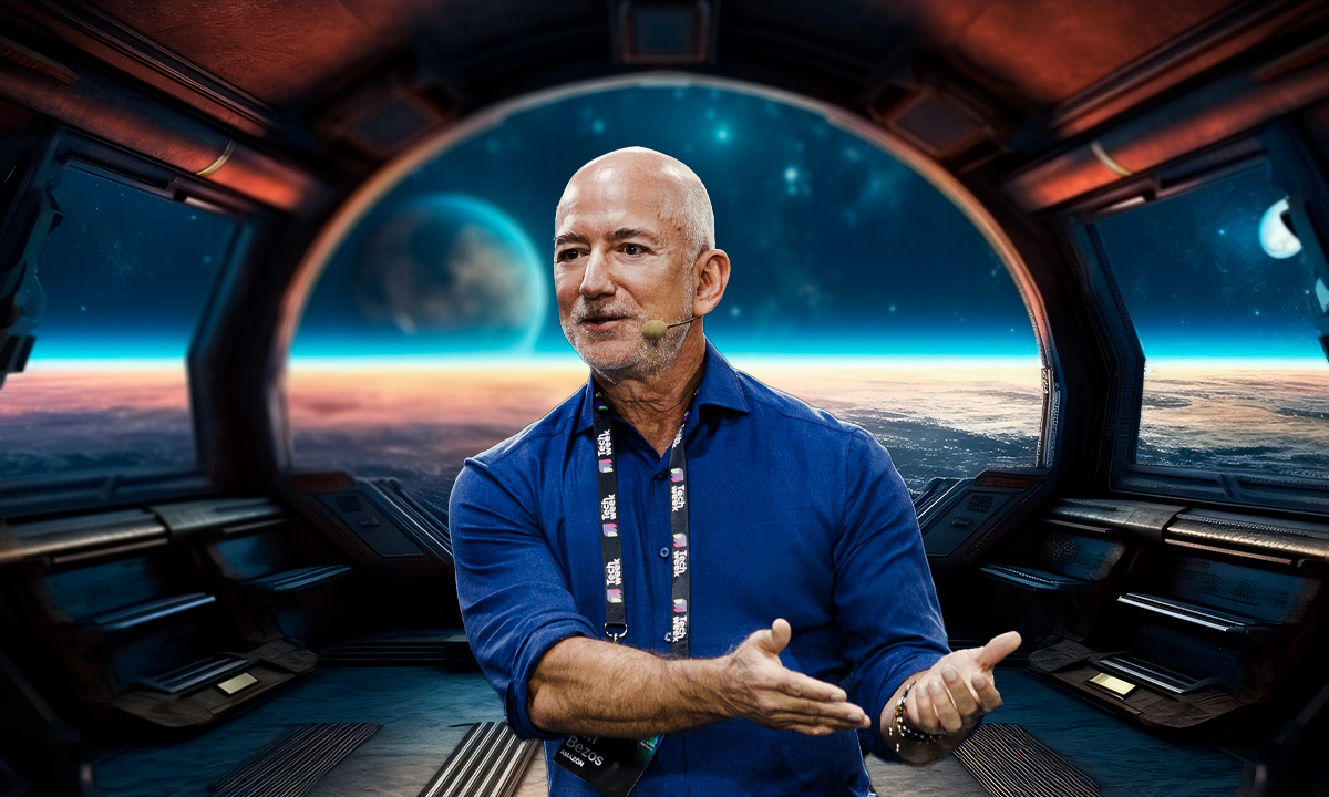 Jeff Bezos anticipa ´edad de oro´ para la humanidad, ¿el futuro está en el espacio?