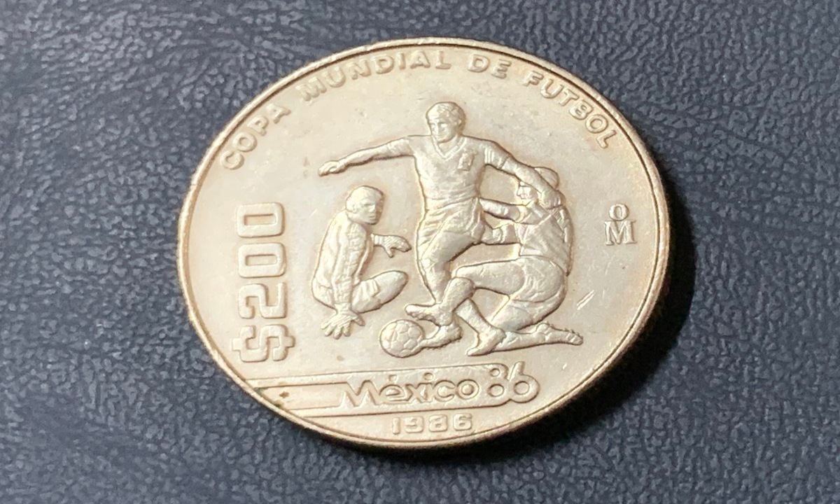 Moneda conmemorativa Mundial México 86