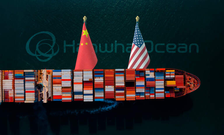 China responde a escalada comercial de EU con la sanción a cinco filiales de Hanwha Ocean
