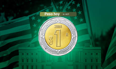 Peso ‘se despierta’ con ligera ganancia frente al dólar aprovechando el cierre de gobierno en EU