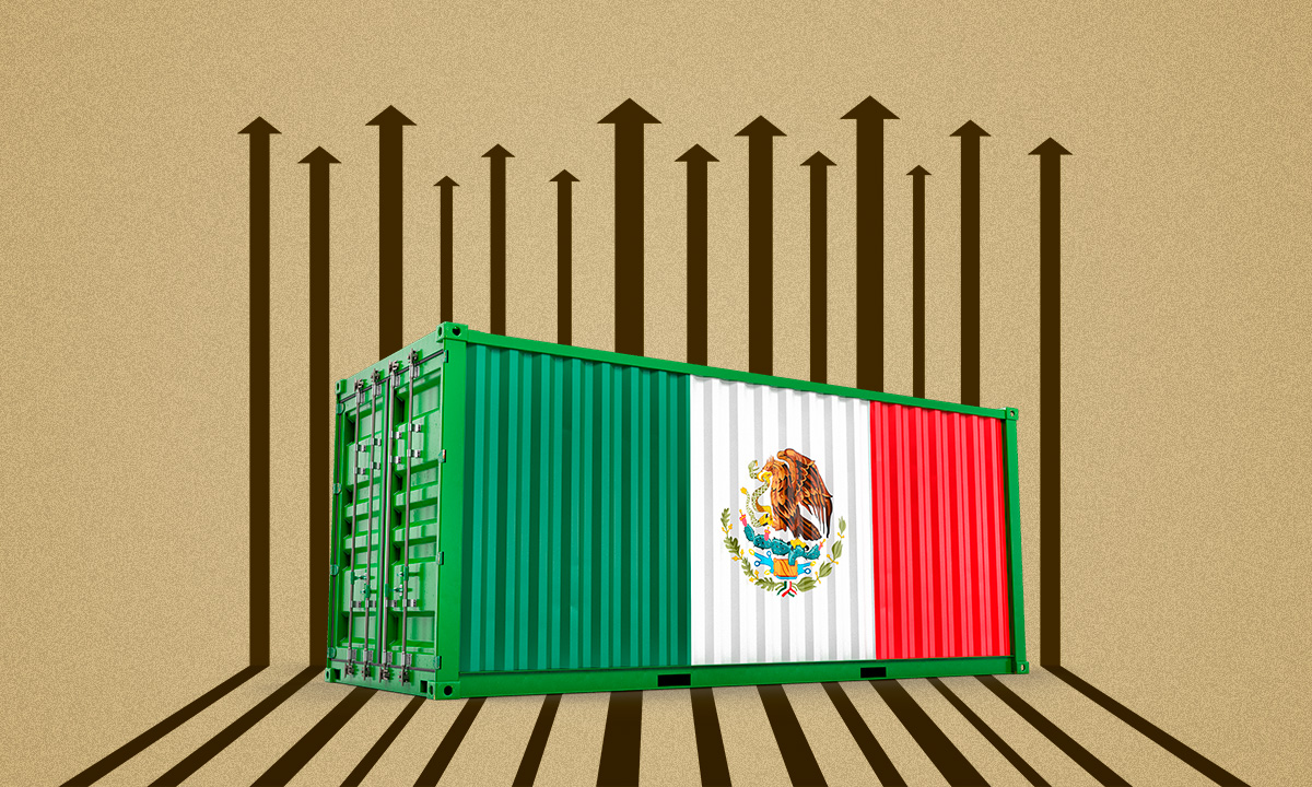Exportaciones mexicanas aceleran 14% en octubre; regresa el superávit a la balanza comercial