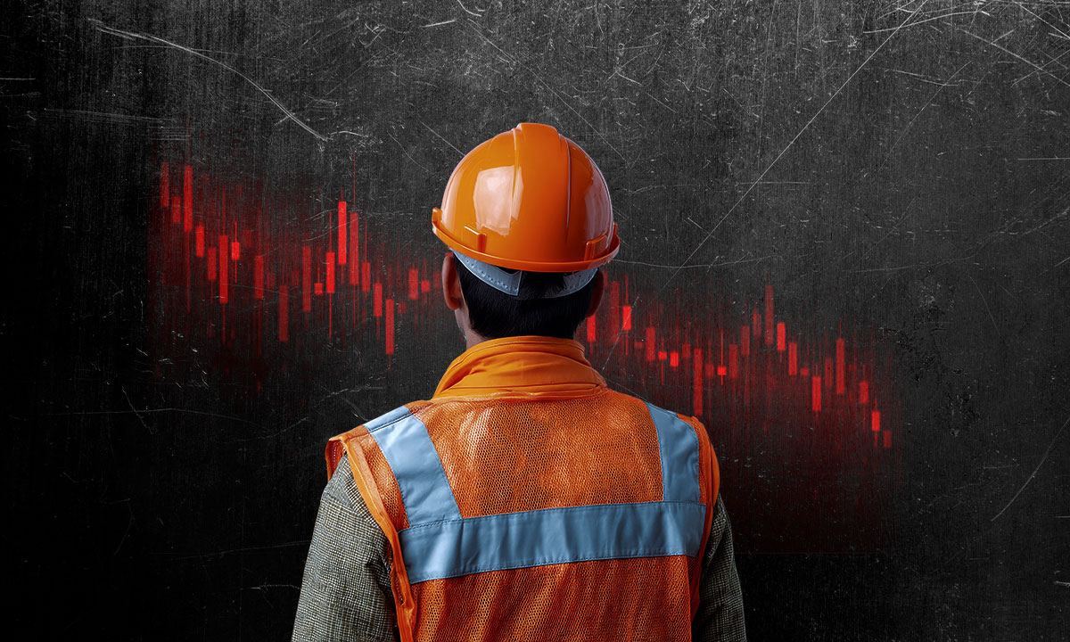 Construcción tambalea: obras de ingeniería civil se desploman 27% en 2025