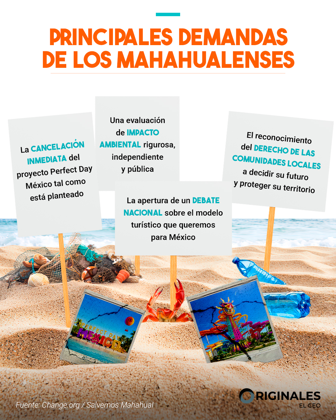La gente de Mahahual busca detener el proyecto de Royal Caribbean