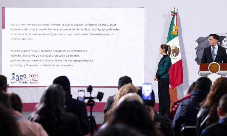 Ruptura diplomática de Perú: Gobierno de México defiende asilo político a Betssy Chávez