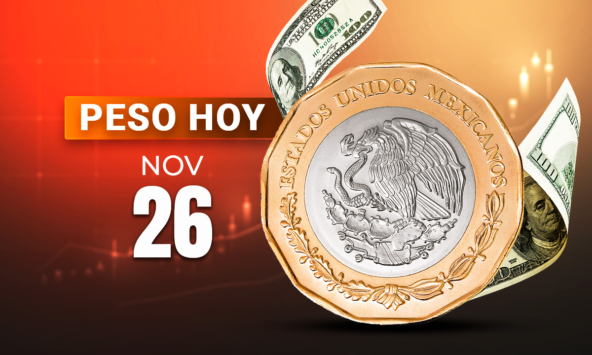 Dólar cede terreno ante un peso motivado por el posible recorte en la tasa de interés de la Fed