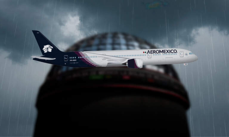 Regreso ‘turbulento’ de Aeroméxico: cae en su primera semana el Wall Street y BMV