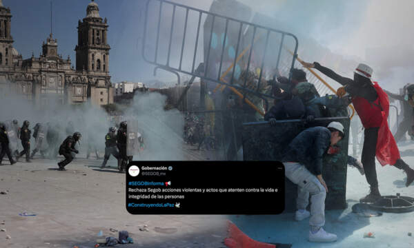 Segob condena violencia registrada durante la marcha de la Generación Z