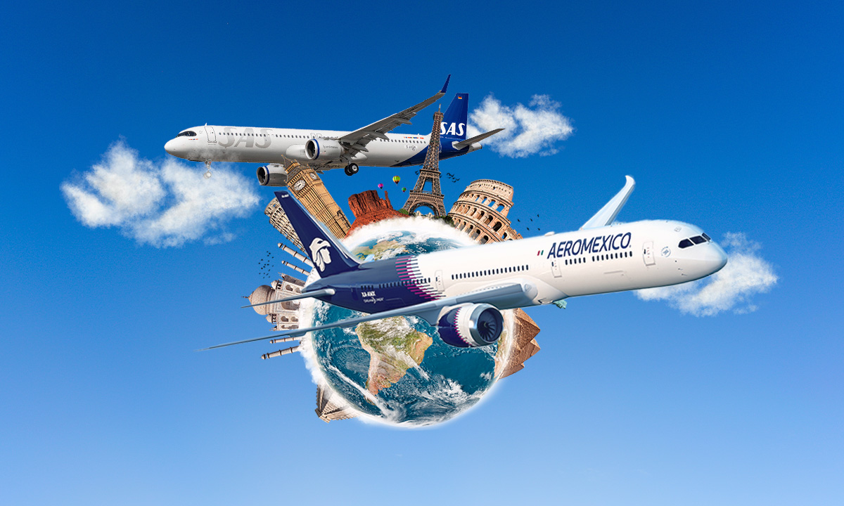 Aeroméxico hacia Europa: ofrece vuelos a Noruega, Dinamarca y Suecia en alianza con SAS