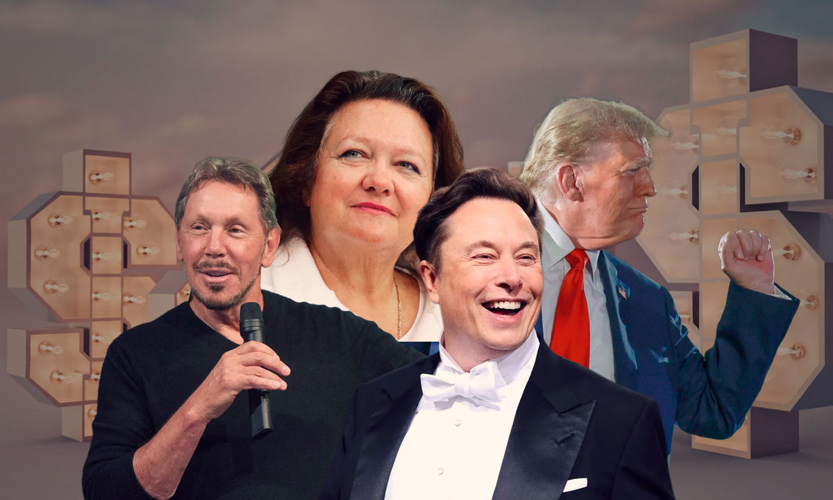 Elon Musk, Larry Ellison y Jeff Bezos: multimillonarios suman 2.2 billones de dólares a sus riquezas en 2025