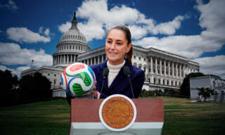 Claudia Sheinbaum en Washington: reunión trilateral, paisanos, futbol y estrellas multimillonarias
