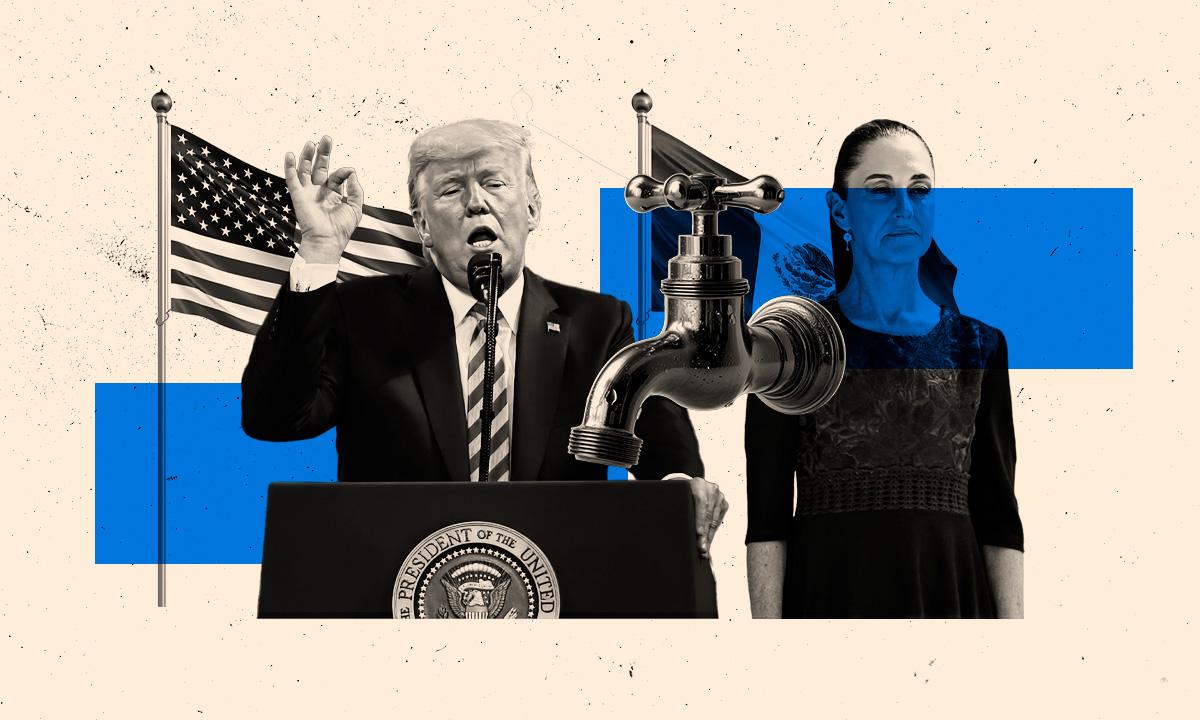 Donald Trump presiona a México con arancel del 5% si no entrega agua a Estados Unidos