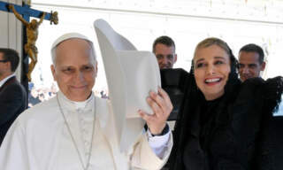 Maru Campos, gobernadora de Chihuahua, se reunió con el Papa León XlV