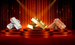 Tríada de los metales no detiene su brillo: oro, plata y cobre registran nuevos máximos