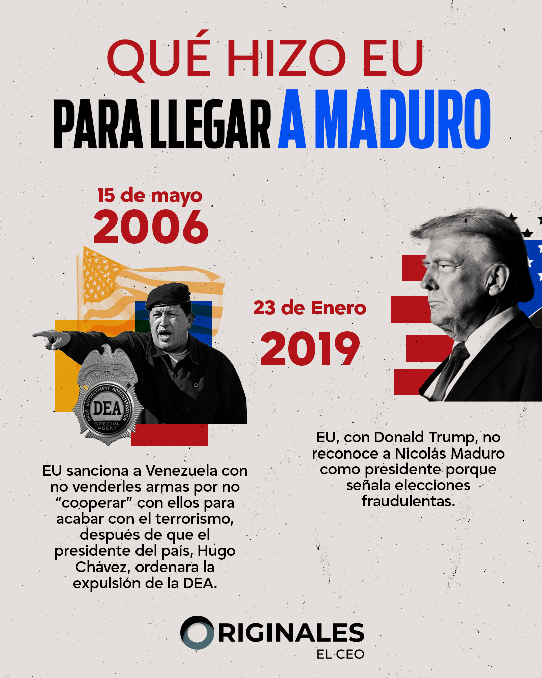 La ruta de EU para llegar al arresto de Maduro