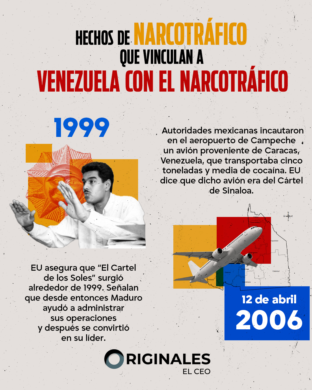 Hechos de narcotráfico vinculados a Venezuela