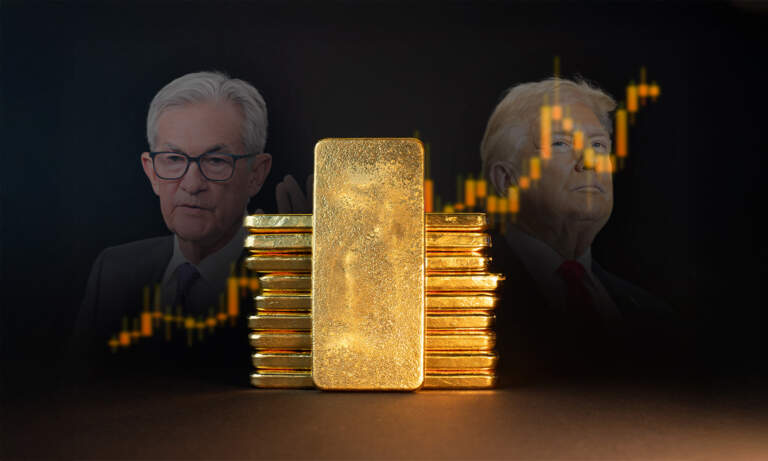 Oro alcanza nuevo máximo histórico ante el choque entre Donald Trump y Jerome Powell