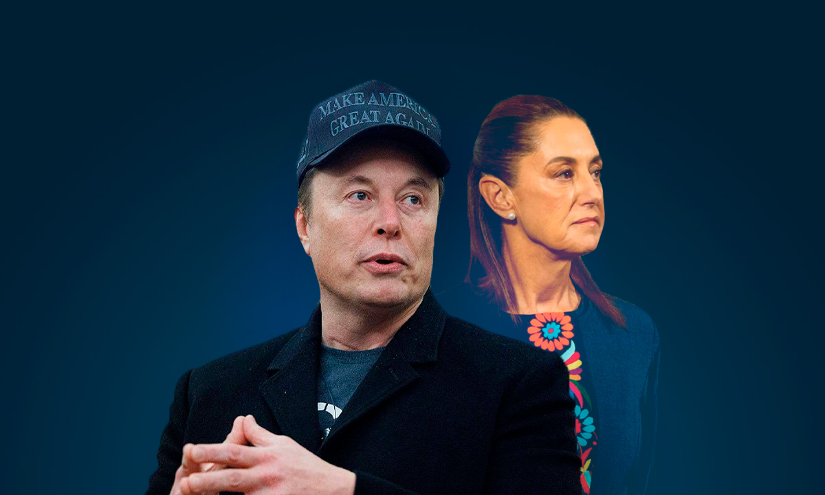 Elon Musk acusa a Claudia Sheinbaum de obedecer órdenes de cárteles en mensaje en X