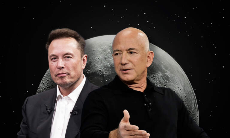 Elon Musk busca ganarle a Jeff Bezos en la carrera por la luna