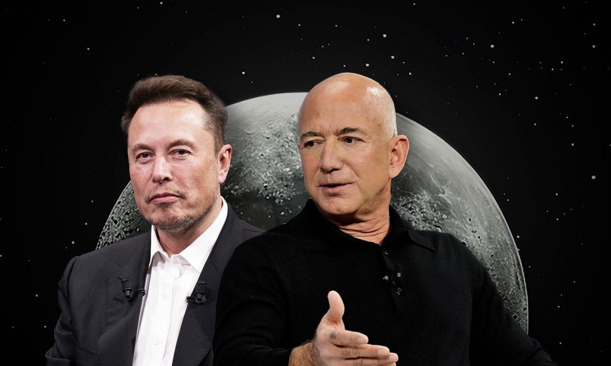 Elon Musk busca ganarle a Jeff Bezos en la carrera por la luna