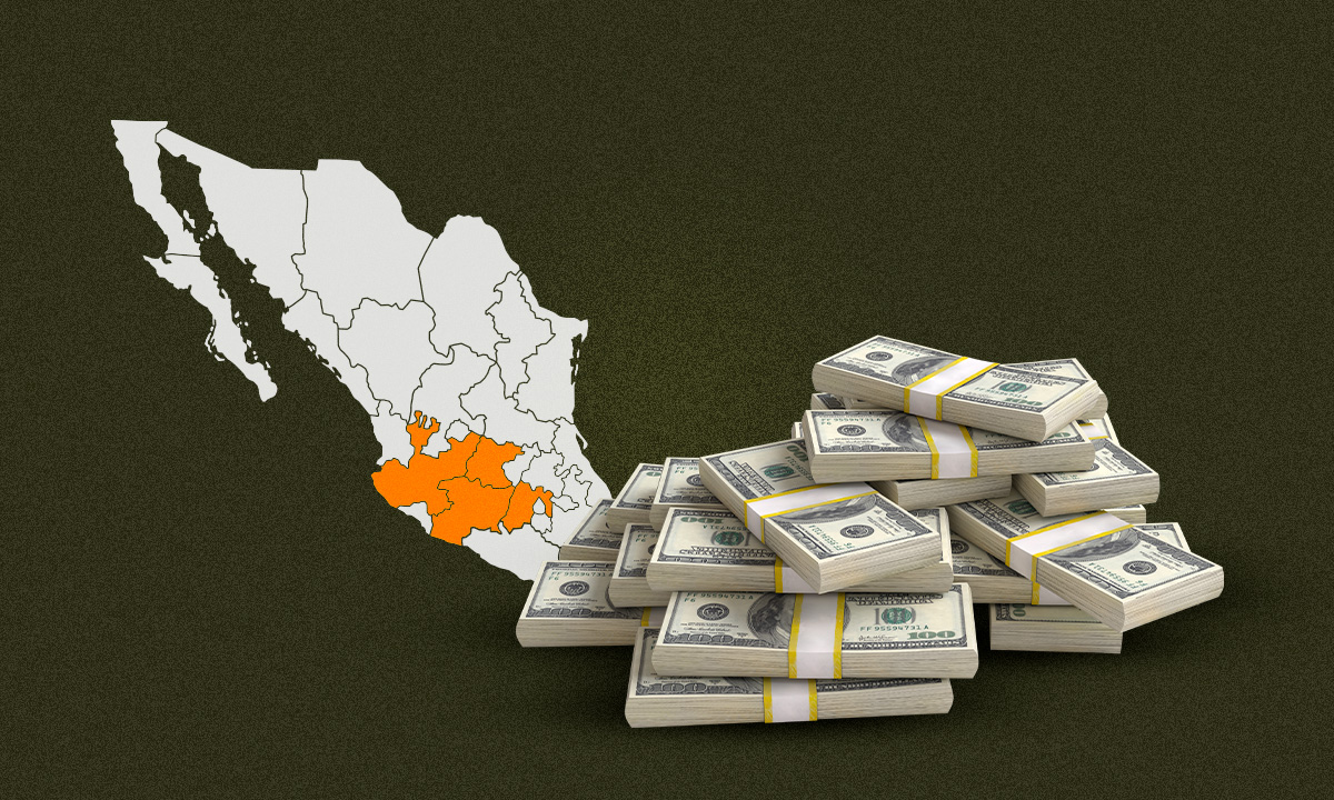 Guanajuato, Michoacán, y Jalisco: miles de dólares en remesas, pero con alta inseguridad