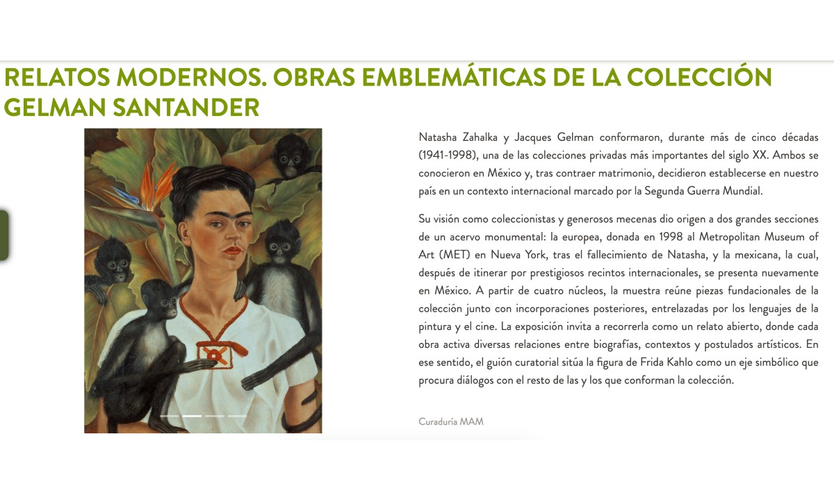 Los monos de Frida Kahlo, parte de la Colección Gelman