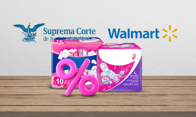 SCJN niega a Walmart tasa de IVA cero a productos de higiene menstrual