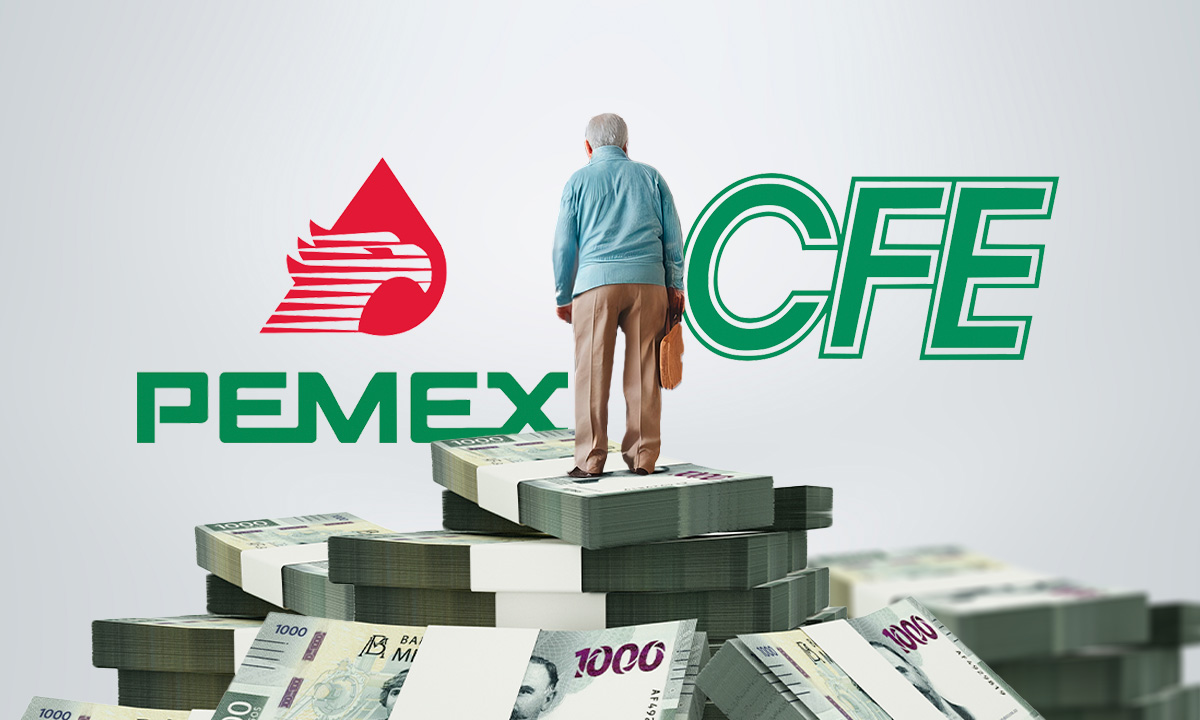 Pago por pensiones de Pemex y CFE asciende casi a 2 billones de pesos