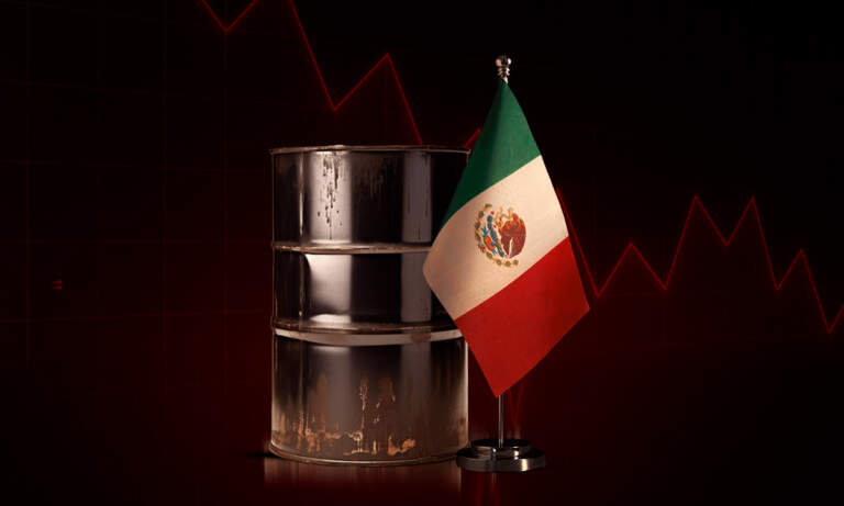 Petróleo mexicano pierde 11% ante caída global del crudo