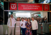 Inauguran tren al AIFA