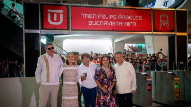 Inauguran tren al AIFA