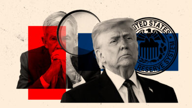 Jerome Powell y Donald Trump