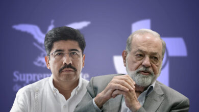 Carlos Slim se reúne con Hugo Aguilar, ministro presidente de la SCJN
