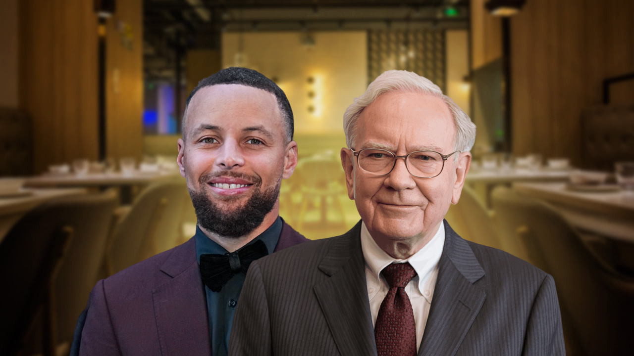 Warres Buffett y Stephen Curry 