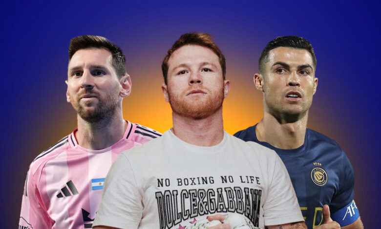 Ronaldo, Messi y ´Canelo´ Álvarez entre los 10 deportistas mejor pagados del mundo 2026