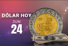 peso dólar 24 junio
