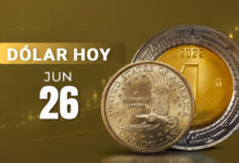 peso dólar 26 junio