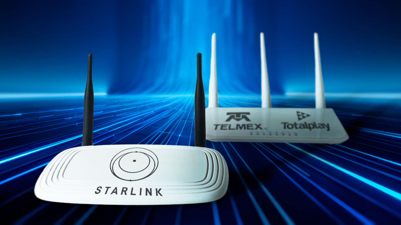 Starlink compite con empresas como Totalplay y Telmex, que ofrecen internet de fibra óptica