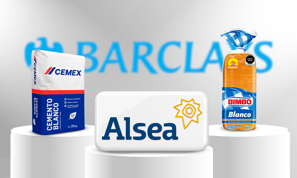 Bimbo, Cemex y Alsea, las favoritas de Barclays para invertir en México