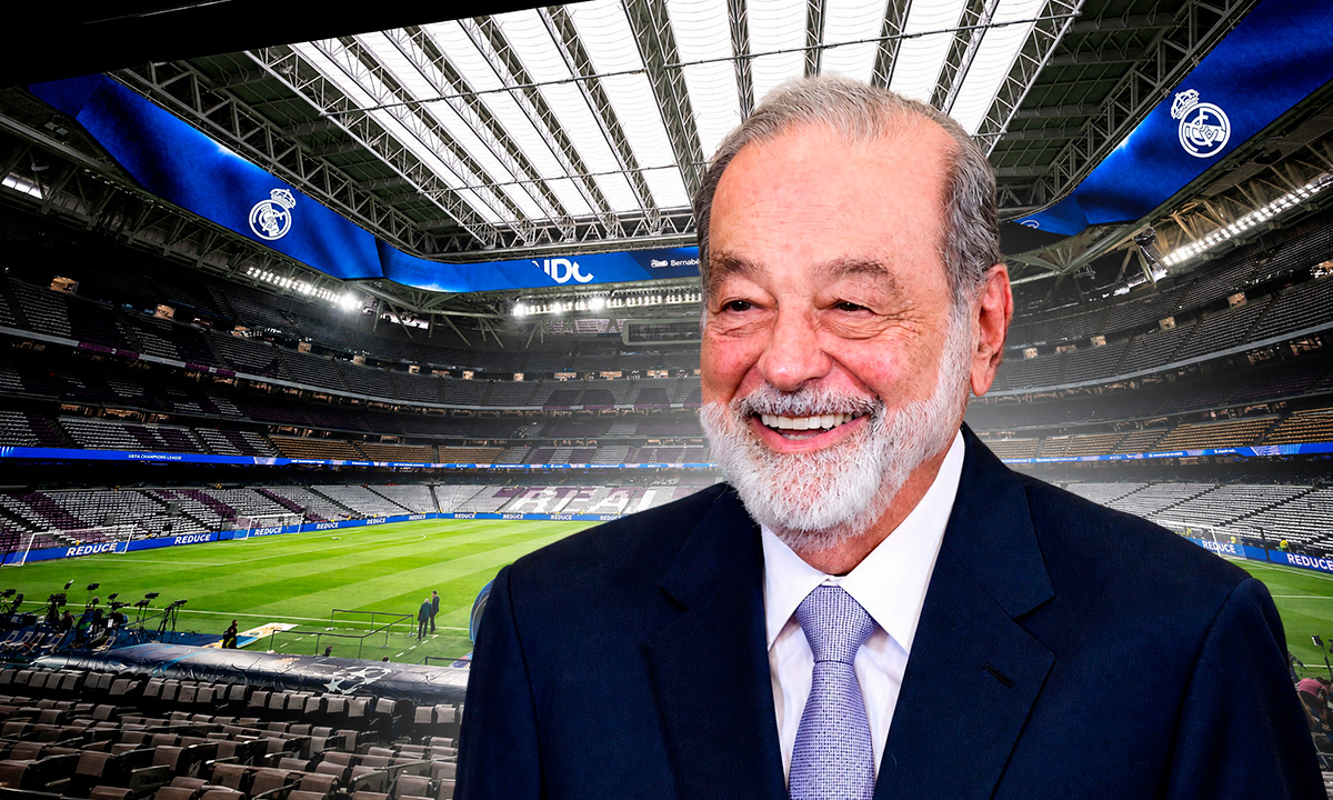 Carlos Slim ha obtenido contratos millonarios en las remodelaciones de estadios, como el del Real Madrid
