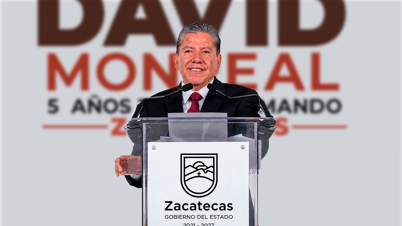 Seguridad y finanzas marcan el quinto año de David Monreal en Zacatecas