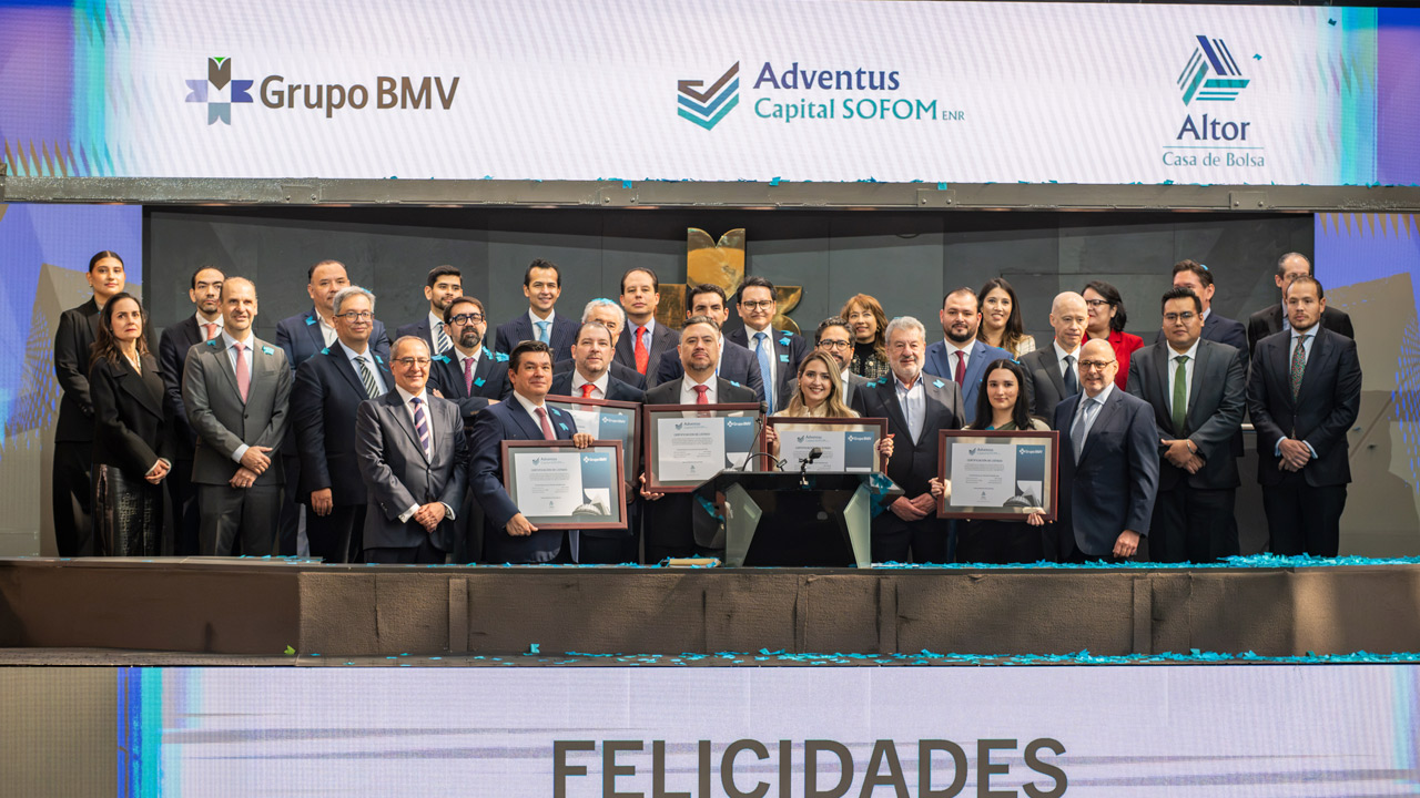 Adventus Capital concretó su llegada al mercado de valores con una colocación de 560 mdp y bajo el esquema de emisiones simplificadas