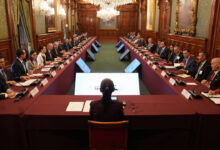 Ronald Johnson asistió a la reunión con la Cámara de Comercio celebrada en Palacio Nacional junto a Claudia Sheinbaum