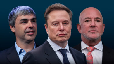 Entre los 10 hombres más ricos del mundo 9 son del sector tecnológico, donde destacan Elon Musk, Larry Page y Jeff Bezos