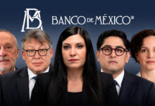 Los integrantes de la junta de Banxico: Jonathan Heath, José Gabriel Cuadra García, Victoria Rodríguez Ceja, Omar Mejía Castelazo y Galia Borja Gómez